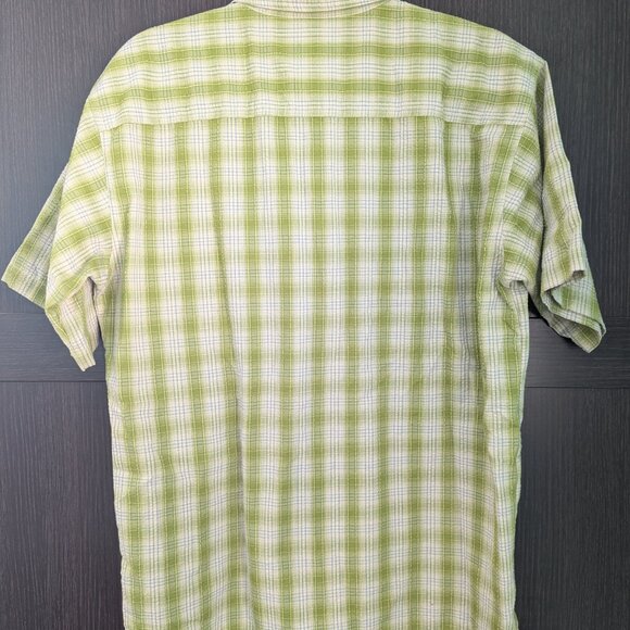 Patagonia Seersucker Casual Short Sleeve Button Down Men's Small - Picture 4 of 4